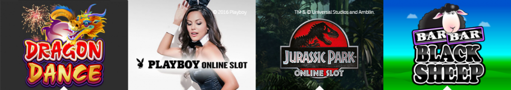 Alcuni dei giochi sviluppati da Microgaming