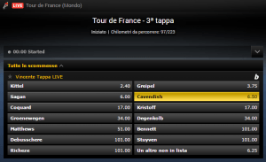 Scommettere sul Tour a bwin